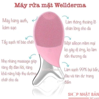 Máy Rửa Mặt Con Cá Wellderma Hàn Quốc chính hãng, sóng âm, giảm giá 299.000₫