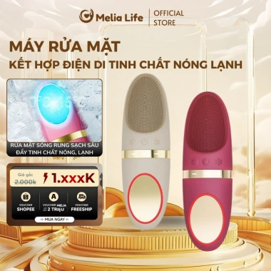 Máy Rửa Mặt Điện Di Nóng Lạnh 6in1 HB21 Làm Sạch, Massage, Dưỡng, Khít Lỗ Chân Lông 980k