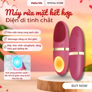 Máy Rửa Mặt Điện Di Nóng Lạnh 6in1 HB21 Làm Sạch, Massage, Dưỡng, Khít Lỗ Chân Lông 980k