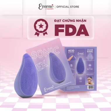 Máy rửa mặt Emmié Premium Sonic FDA tặng Gel 2% BHA 280ml, giá chỉ 729.000₫