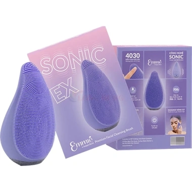 Máy Rửa Mặt Emmié Sonic Brush - Set Travel Kit 1 Set Chiết Mỹ Phẩm, Giá 849.000đ