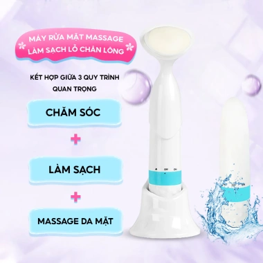 Máy rửa mặt Half Horse mát xa, làm sạch sâu tuần hoàn máu – Da sáng, giá 70.000₫ 5