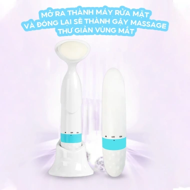 Máy rửa mặt Half Horse và mát xa - Làm sạch sâu, tăng tuần hoàn máu, da sáng đều màu, 62.000₫