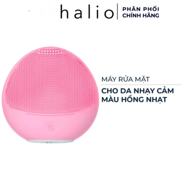 Máy rửa mặt Halio da nhạy cảm màu hồng nhạt - Thiết bị làm sạch & massage nhỏ gọn, tiện mang đi - Giá chỉ 868.000 VND