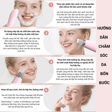 Máy rửa mặt HB20 - Làm sạch sâu, hút bã nhờn, tẩy da chết, se lỗ chân lông, da căng mịn