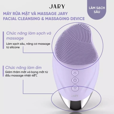 Máy rửa mặt Jary - Thiết bị làm sạch và massage da, giảm mụn, giá ưu đãi 175.000₫