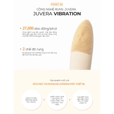 Máy Rửa Mặt Juvera S Nude – Tỏa Nhiệt, Làm Sạch Sâu, Massage, Sạc Gắn – 1.95 triệu 4