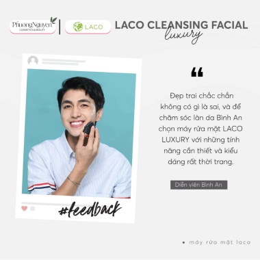 Máy Rửa Mặt LACO Luxury - Massage Sóng Âm 2 trong 1, Làm Sạch Da & Makeup, Giảm Giá 450.000₫ 2