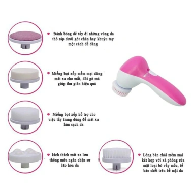 Máy rửa mặt massage 5 trong 1 - Vệ sinh, chăm sóc da, giảm mụn, da trắng sáng 59.900₫ 2 Máy rửa mặt massage 5 trong 1 - Vệ sinh, chăm sóc da, giảm mụn, da trắng sáng 59.900₫ 2