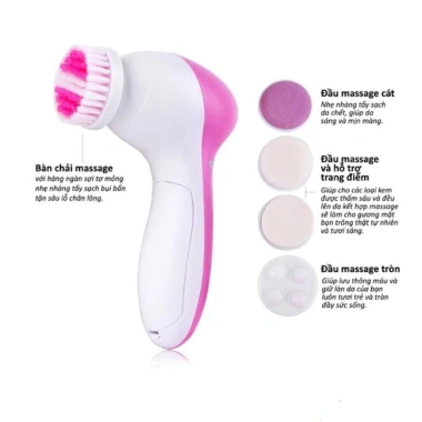 Máy rửa mặt massage 5 trong 1 - Vệ sinh, chăm sóc da, giảm mụn, da trắng sáng 59.900₫ 4 Máy rửa mặt massage 5 trong 1 - Vệ sinh, chăm sóc da, giảm mụn, da trắng sáng 59.900₫ 4