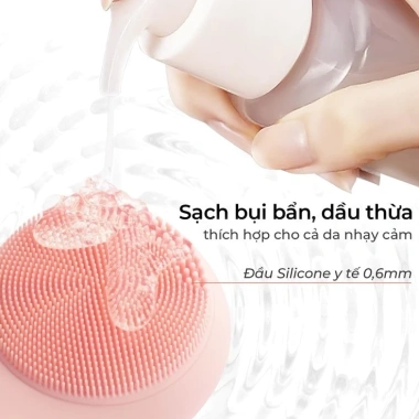 Máy Rửa Mặt Massage Ánh Sáng Nhiệt STOREEVA - Làm Sạch Sâu, Thư Giãn 629k 5