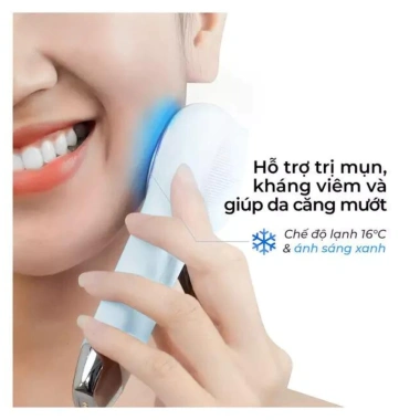 Máy rửa mặt massage Halio tích hợp ánh sáng, nhiệt, bảo hành 12 tháng, giảm giá 889k