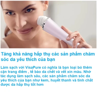 Máy rửa mặt & massage Philips VisaPure SC5.340 - Bảo hành 2 năm, nhập khẩu