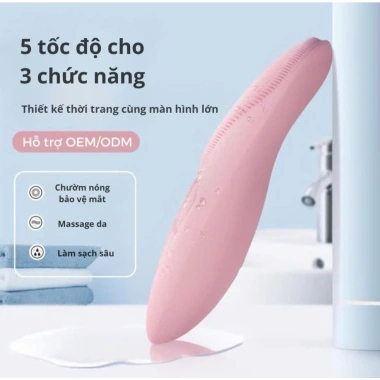 Máy Rửa Mặt Mini KAW 5 chế độ - Làm sạch sâu, ngừa mụn đầu đen, nâng cơ, bảo hành 12 tháng - 318.000₫ 4