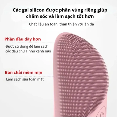 Máy Rửa Mặt Mini KAW 5 chế độ - Làm sạch sâu, ngừa mụn đầu đen, nâng cơ, bảo hành 12 tháng - 318.000₫ 6