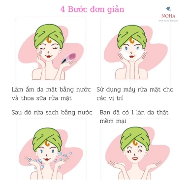 Máy rửa mặt siêu âm silicone LS020 - Rung nhẹ, làm sạch sâu, giảm mụn, 115.000 VND 7 Máy rửa mặt siêu âm silicone LS020 - Rung nhẹ, làm sạch sâu, giảm mụn, 115.000 VND 7