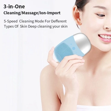 Máy rửa mặt silicone chống thấm nước, mát xa 2 trong 1: Giá ưu đãi 82.000₫ 7