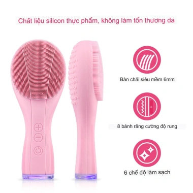 Máy rửa mặt silicone làm sạch sâu, chống thấm nước, chỉ 191.250₫
