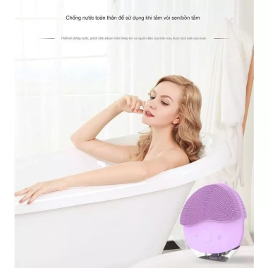 Máy rửa mặt sóng âm CARYLN LUXE019 - Làm sạch bụi bẩn, chất nhờn, giá 89k 3