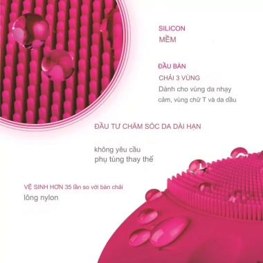 Máy rửa mặt sóng âm CARYLN LUXE019 - Làm sạch bụi bẩn, chất nhờn, giá 89k 7