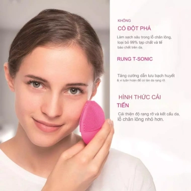 Máy rửa mặt sóng âm CARYLN LUXE019 - Làm sạch bụi bẩn, chất nhờn, giá 89k 8