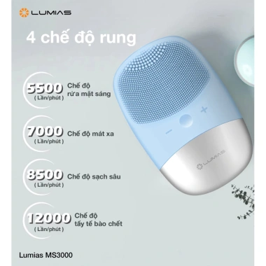 Máy rửa mặt sóng âm LUMIAS TDS-GD31 - Siêu âm làm sạch sâu, giá 380.000₫ 4