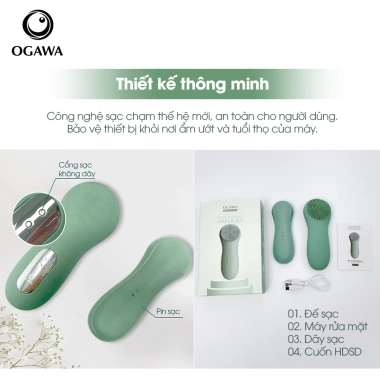 Máy rửa mặt Sóng âm Ogawa OB430 – Thiết kế nhỏ gọn, làm sạch sâu, tiện lợi, giá 790.000₫ 7