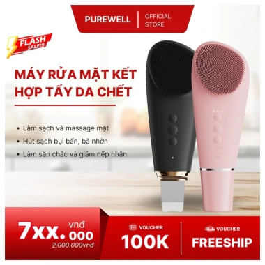 Máy rửa mặt tẩy da chết Da căng mịn, giảm dầu thừa, spa tại nhà 750k 2