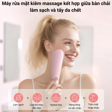 Máy rửa mặt tẩy da chết Da căng mịn, giảm dầu thừa, spa tại nhà 750k 5