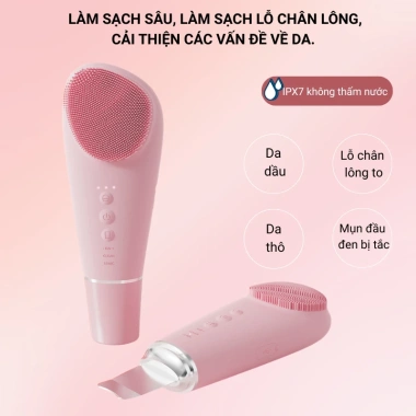 Máy rửa mặt tẩy da chết Da căng mịn, giảm dầu thừa, spa tại nhà 750k 7