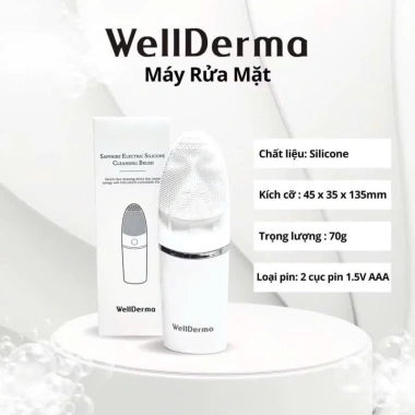Máy Rửa Mặt WellDerma Chính Hãng – Làm Sạch Sâu, Thư Giãn, Không Cần Sạc, 199k 5 Máy Rửa Mặt WellDerma Chính Hãng – Làm Sạch Sâu, Thư Giãn, Không Cần Sạc, 199k 5