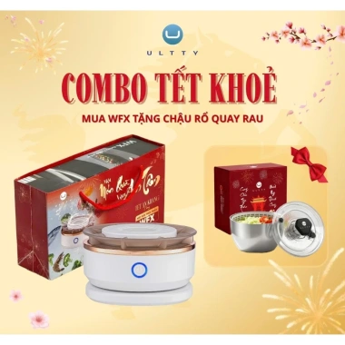 Máy rửa thực phẩm cầm tay ULTTY WFX Hydroxyl kép, an toàn, IPX7 - Hộp quà Tết 2