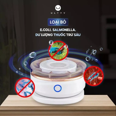 Máy rửa thực phẩm cầm tay ULTTY WFX Hydroxyl kép, an toàn, IPX7 - Hộp quà Tết 4