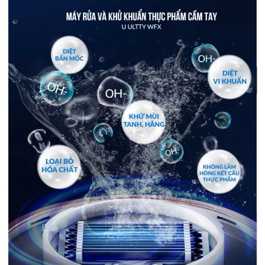 Máy rửa thực phẩm U ULTTY WFX công nghệ Hydroxyl kép 360° - Giảm giá Tết 2,45tr