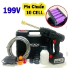 Máy rửa xe 2 pin 199V chuẩn lõi đồng, siêu mạnh, tăng áp, đầu tưới cây - Giá chỉ 299k 6