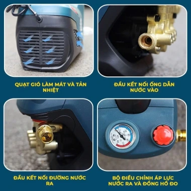 Máy rửa xe BOSHUN 3.500W chỉnh áp, dây rửa 15m - Công suất, giảm giá 14.29 triệu 3 Máy rửa xe BOSHUN 3.500W chỉnh áp, dây rửa 15m - Công suất, giảm giá 14.29 triệu 3