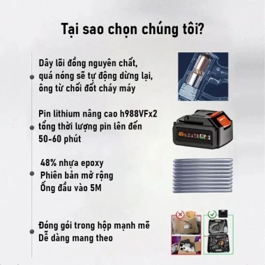 Máy rửa xe cầm tay 988VF - Áp suất siêu mạnh, động cơ mạnh, kèm phụ kiện, chỉ 590.000 VND 7 Máy rửa xe cầm tay 988VF - Áp suất siêu mạnh, động cơ mạnh, kèm phụ kiện, chỉ 590.000 VND 7
