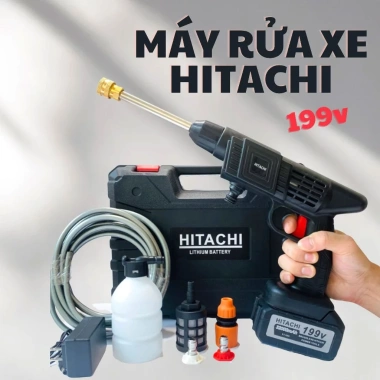 Máy rửa xe cầm tay pin mạnh 2 pin cao cấp, hút nước & tưới cây - 215.000 VNĐ 3