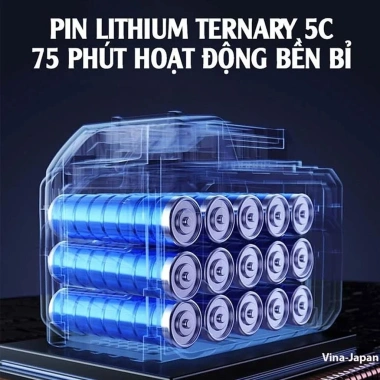 Máy rửa xe cầm tay pin mạnh 2 pin cao cấp, hút nước & tưới cây - 215.000 VNĐ 8