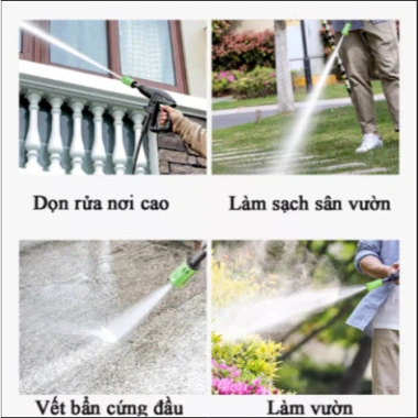 Máy rửa xe mini SAKURA cho gia đình – Kèm bình xịt bọt tuyết, giá chỉ 849.000₫ 4