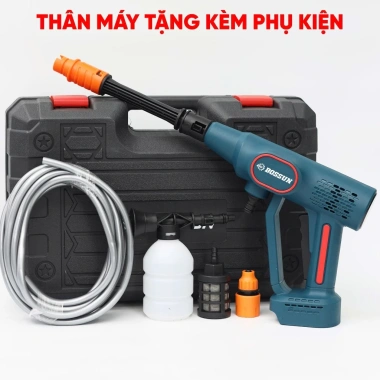Máy rửa xe pin BOSHUN BS-PW2.136BL 2.800v/p, áp lực 24 bar, 9l/phút - Không chổi than, 825.000 VND