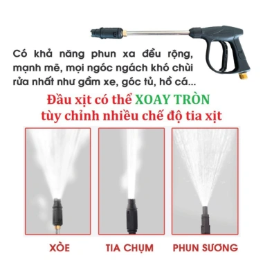 Máy rửa xe Sakura 3.800W áp lực cao, lõi đồng cực mạnh - Giá chỉ 986.000₫ 8