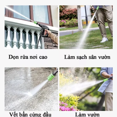 Máy rửa xe SAKURA 3.800W áp lực cao, mini gọn nhẹ - Tiện lợi, đầy đủ phụ kiện, giá chỉ 1,160,000₫ 3