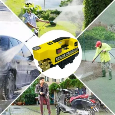 Máy rửa xe SAKURA 3.800W áp lực cao, mini gọn nhẹ - Tiện lợi, đầy đủ phụ kiện, giá chỉ 1,160,000₫ 4