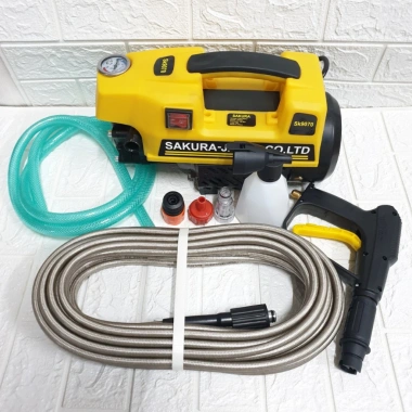 Máy rửa xe SAKURA 3.800W áp lực cao, mini gọn nhẹ - Tiện lợi, đầy đủ phụ kiện, giá chỉ 1,160,000₫ 7