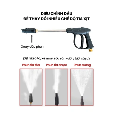 Máy rửa xe SAKURA 3.800W Nhật, chỉnh áp, chống giật, chống cháy - 625.000₫ 8