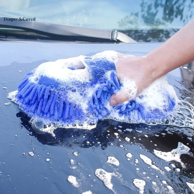 Máy rửa xe sợi siêu mịn CORED - Bàn chải bọt biển, găng tay, khăn giặt ô tô, chi tiết sạch sâu, chỉ 38.610₫