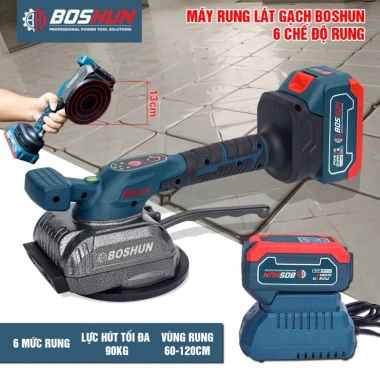 Máy Rung Gạch Không Dây BOSHUN BS-RG63 - Lực Hút 90kg, Lát Gạch Men, Ốp Gạch Tiện Dụng Giá 619.000 3