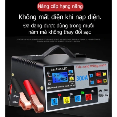 Máy sạc bình ắc quy 400A MONQIQI - Tự ngắt khi đầy, sạc cực nhanh, phù hợp ô tô xe máy 5 Máy sạc bình ắc quy 400A MONQIQI - Tự ngắt khi đầy, sạc cực nhanh, phù hợp ô tô xe máy 5