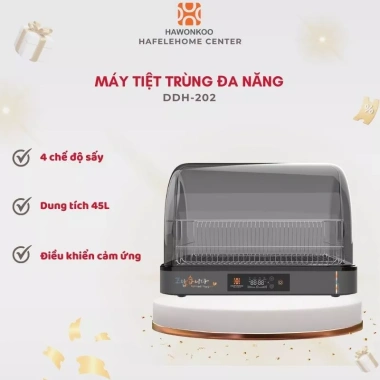 Máy sấy bát HAWONKOO DDH-202 - dung tích lớn, sấy khô nhanh, khử khuẩn, chỉ 4,990,000₫